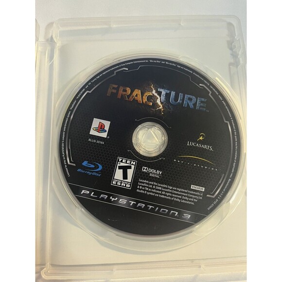 Fracture Sony PlayStation 3 2008 PS3 Lucas Arts Complete with Manual Tested - Picture 6 of 9